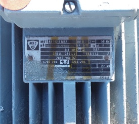 Elektromotor 5.5 kw, 2.850 rpm 