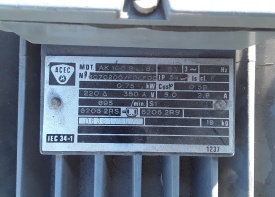 Elektromotor 0.75 kw, 695 rpm 