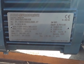 Reductor SEW 0.18 kw, 22 rpm 