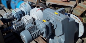3 x Reductoren met parallel shaft 