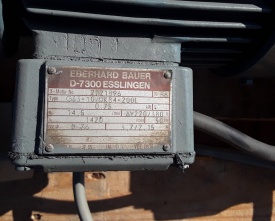 Reductor Bauer 0.75 kw, 14.5 rpm 