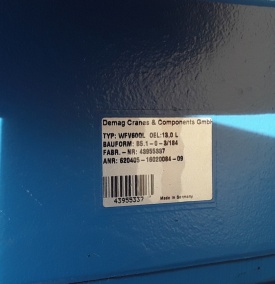 Demag fine drive angular gear WFV60QL 