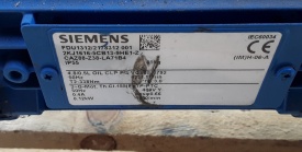 Reductor Siemens 0.12 kw, 1.8 rpm  