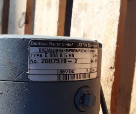 Reductor Bauer 0.55 kw, 34,5 rpm 