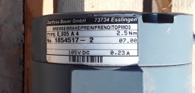 Reductor Bauer 0.37 kw, 76 rpm 