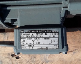 Reductor Bauer 0.37 kw, 35 rpm 