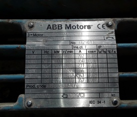 Elektromotor ABB 200 kw, 1.486 rpm 
