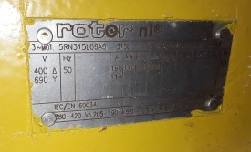 Elektromotor Rotor 110 kw, 988 rpm 