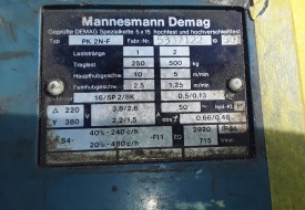Demag takel PK 2N-F 