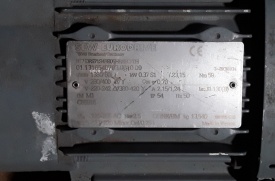 Reductor SEW met rem 0.37 kw, 60 rpm