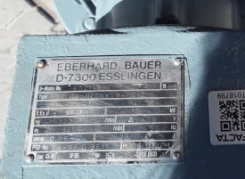 Reductor Bauer 15 kw, 122 rpm 
