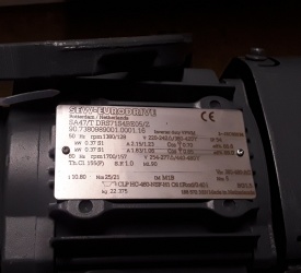 Reductor SEW met rem 0.37 kw, 128 rpm 