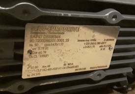 Reductor SEW 0.75 kw, 133 rpm 