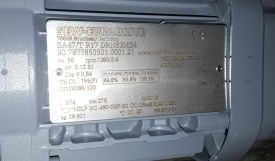 Reductor SEW 0.12 kw, 2.4 rpm 