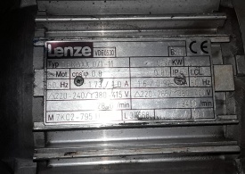 Reductor Lenze, 0.37 kw, 387 rpm 