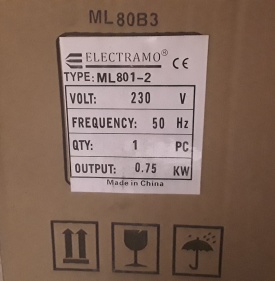 Elektromotor Electramo 0.75 kw, 2800 rpm 230 volt