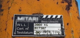 Zelfbalancerende pallethaak BSV PG 120/2 SSB-S 