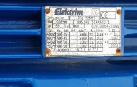 Elektromotor Elektrim 45 kw, 2.968 rpm