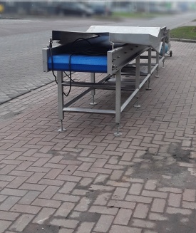 Transportband RVS circa 6 meter 