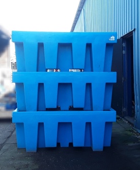 3 x Lekbak BB1 draagcapaciteit max 2000 KG 