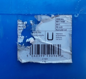 3 x Lekbak BB1 draagcapaciteit max 2000 KG 