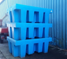 3 x Lekbak BB1 draagcapaciteit max 2000 KG 