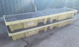 2 x Lekbak Enpac opvangcapaciteit 250 liter 