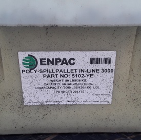 2 x Lekbak Enpac opvangcapaciteit 250 liter 