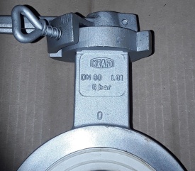 2 x Vlinderklep Kraft DN80 