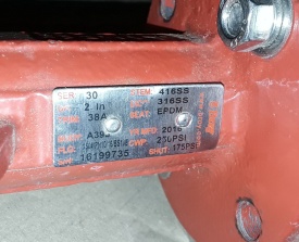 3 x Vlinderklep Bray EPDM A395 