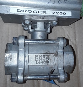 Kogelafsluiter met actuator RX DN40 PN63 