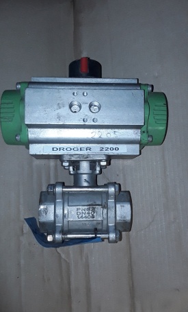Kogelafsluiter met actuator RX DN40 PN63 