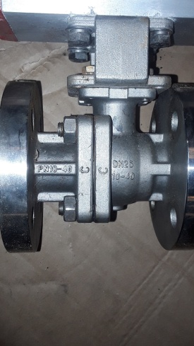 Kogelafsluiter met actuator DN25 PN10-40 