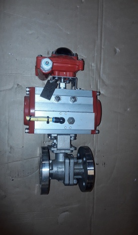 Kogelafsluiter met actuator DN25 PN10-40