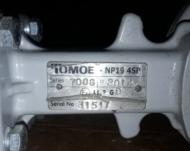Vlinderklep met actuator Tomoe PN16 