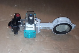 Vlinderklep met actuator Tomoe PN16 