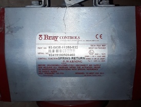 Vlinderklep Bray met actuator A126 