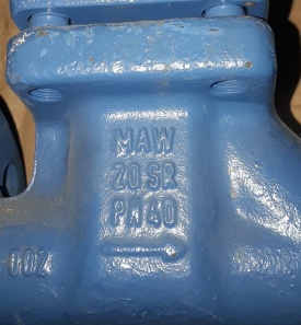 Schuifafsluiter MAW PN40 20 SR