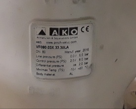 3 x Manchet afsluiter AKO DN80