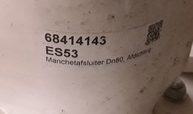 3 x Manchet afsluiter AKO DN80