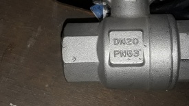 Sectriel kogelkraan met klepstandteller PN63 DN20