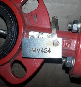 Vlinderklep Bray met actuator DN40 