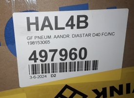 4 x Pneumatische aandrijving Diastar Gr.4-DN32 