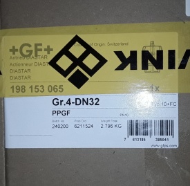 4 x Pneumatische aandrijving Diastar Gr.4-DN32 