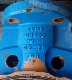 Afsluiter EVMS PN10 DN400 