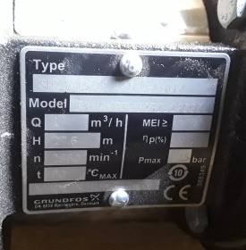 Meertraps centrifugaalpomp Grundfos SPK1-15/11