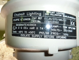Explosievr. lamp Chalmit Eclipse type ECJN (4 st.)
