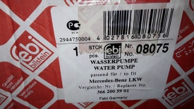 FEBI BILSTEIN waterpomp  08075