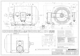 Electromotor Schorch 6000 Volt, 1.900kw, 495 rpm