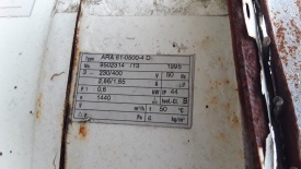 2 x Ventilator, 0.75 kw / 0.6 kw elektromotor 